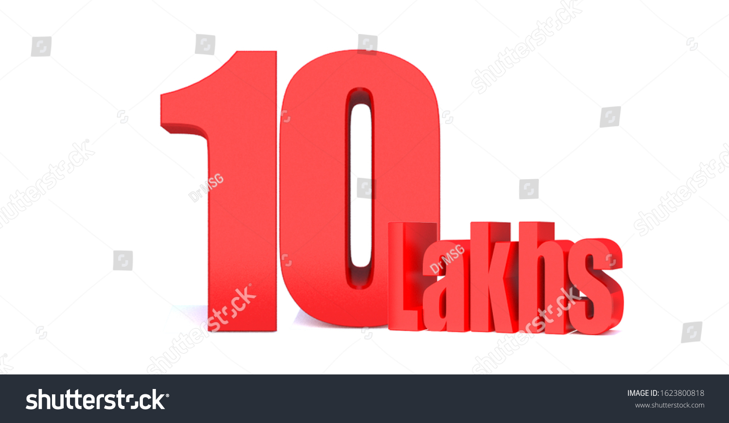 10 Lakhs Word On White Background Stock Illustration 1623800818 ...