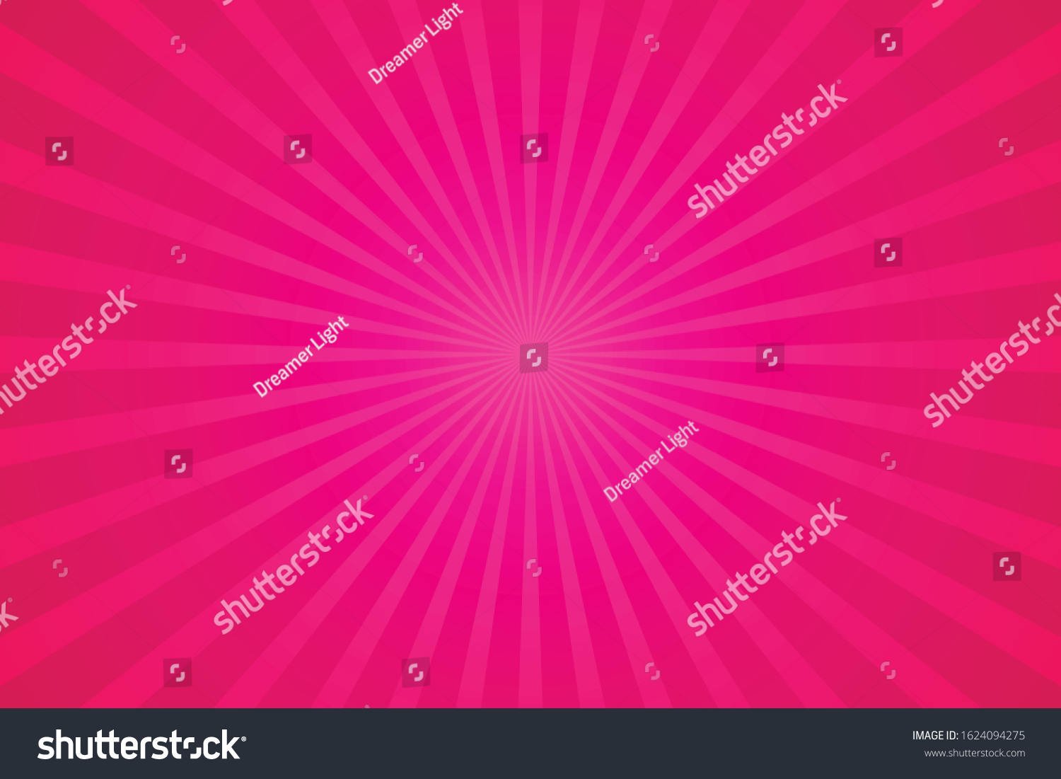 Pink Sunburst Pattern Background Rays Radial Stock Vector Royalty Free