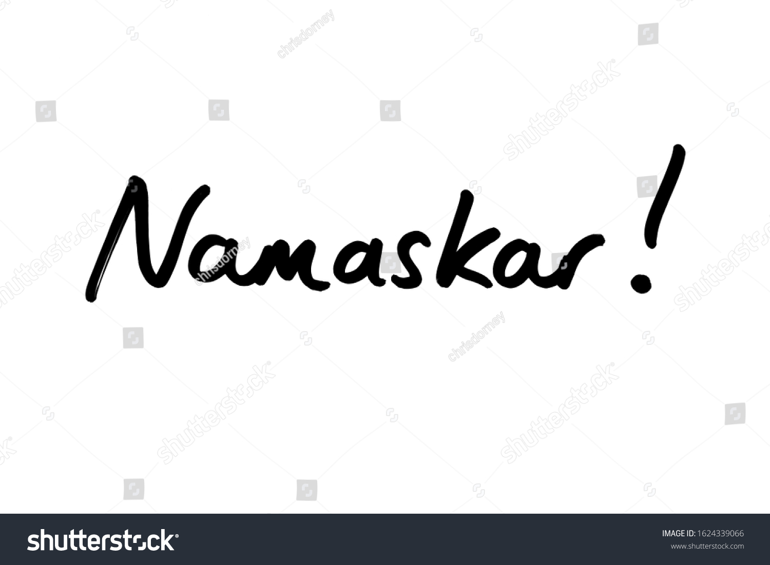 Namaskar Formal Hindi Word Hello Handwritten Stock Illustration Namaskar Formal Hindi Word Hello Handwritten Stock Illustration