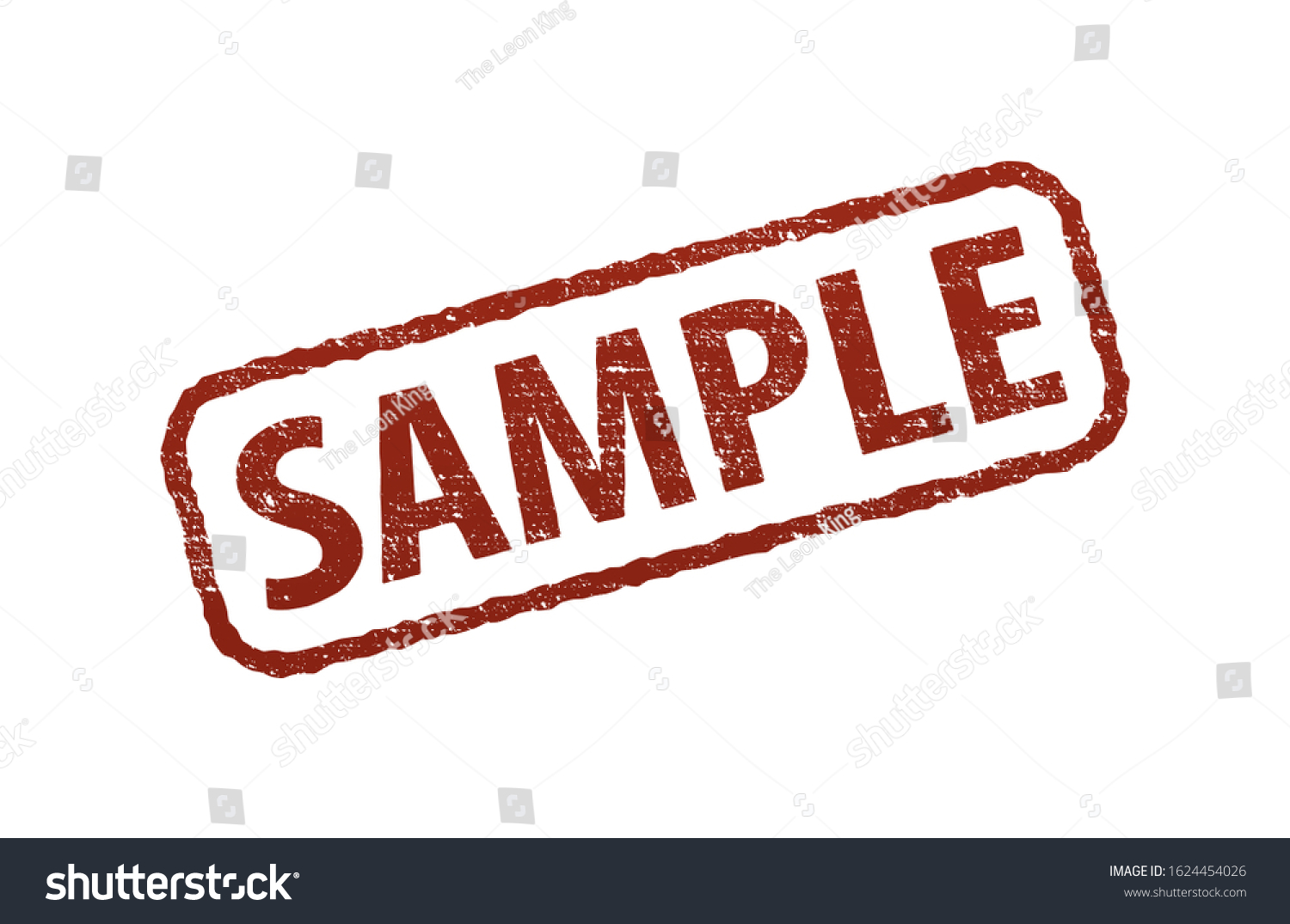 Sample Red Stamp Isolated On White Stock Vector (Royalty Free ...