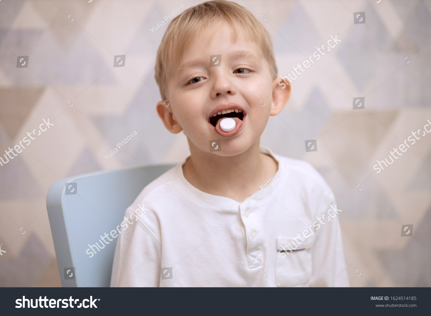 Child Boy 56 Years Old Tablet Stock Photo 1624514185 