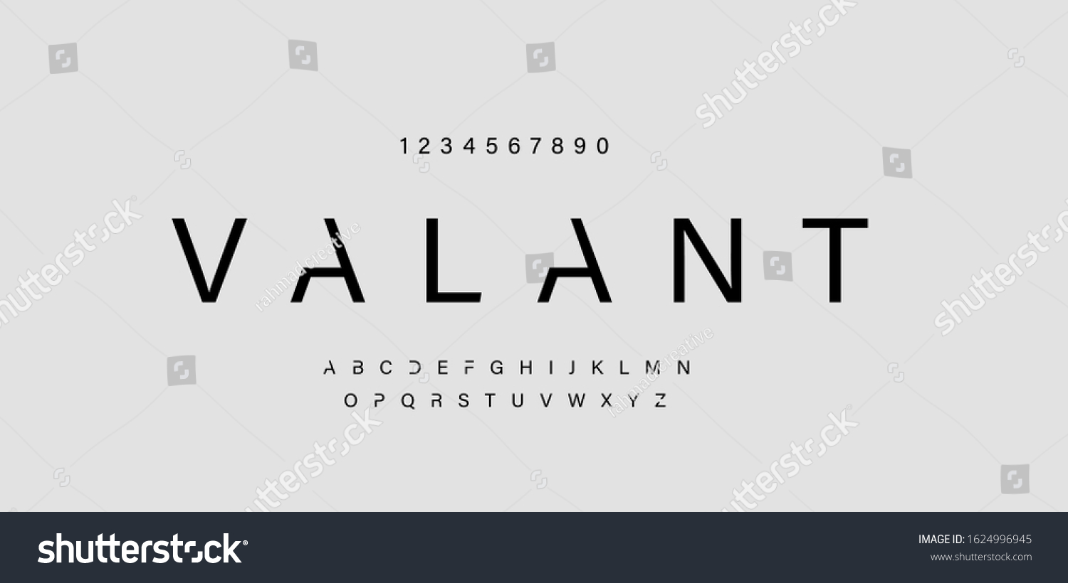 Abstract Minimal Modern Alphabet Fonts Logo Stock Vector (Royalty Free ...