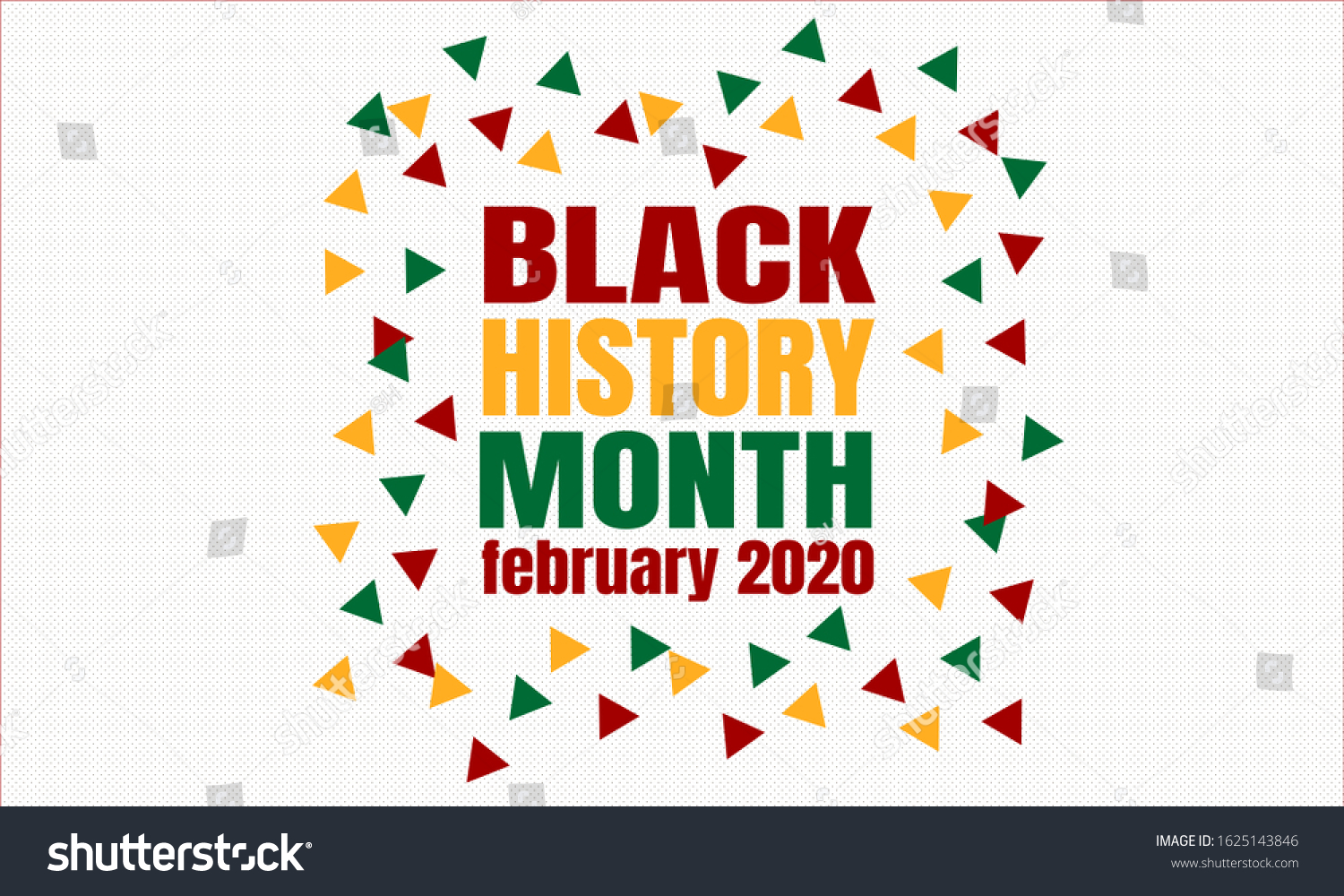 Black History Month February 2020 Background Stock Illustration ...