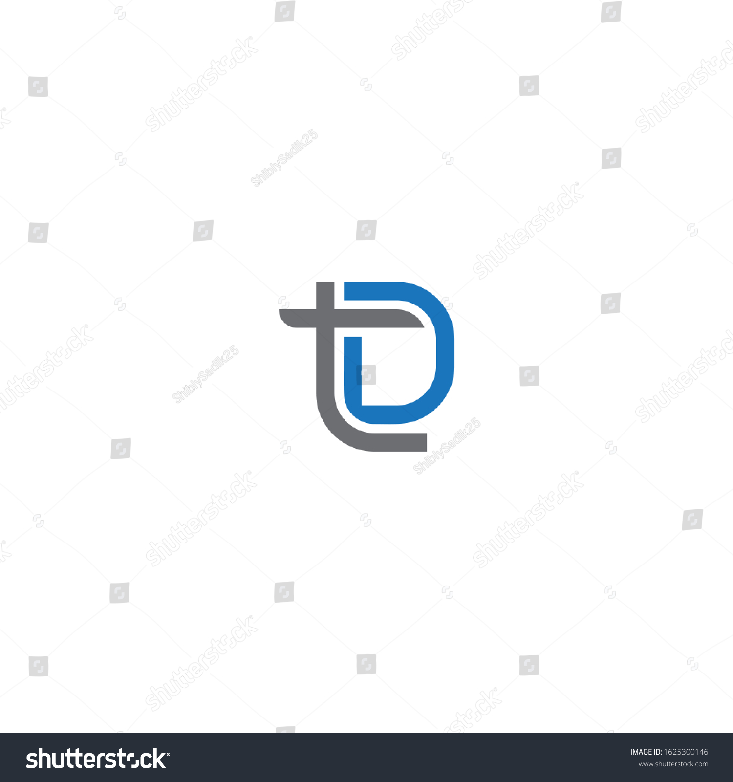 Td Dt Unique Letter Logo Design Stock Vector (Royalty Free) 1625300146 ...