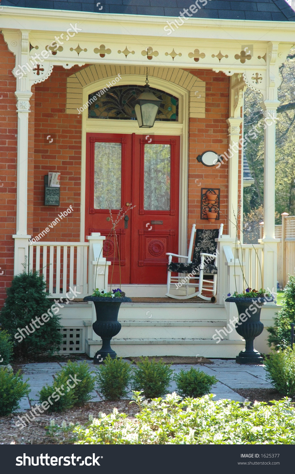 Front Door Entrance Victorian Home Red Stock Photo 1625377 | Shutterstock