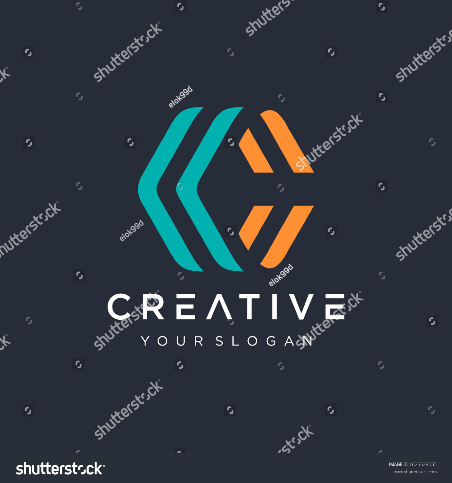 Letter C Cc Logo Hexagon Concept Stock Vector (Royalty Free) 1625529055 ...