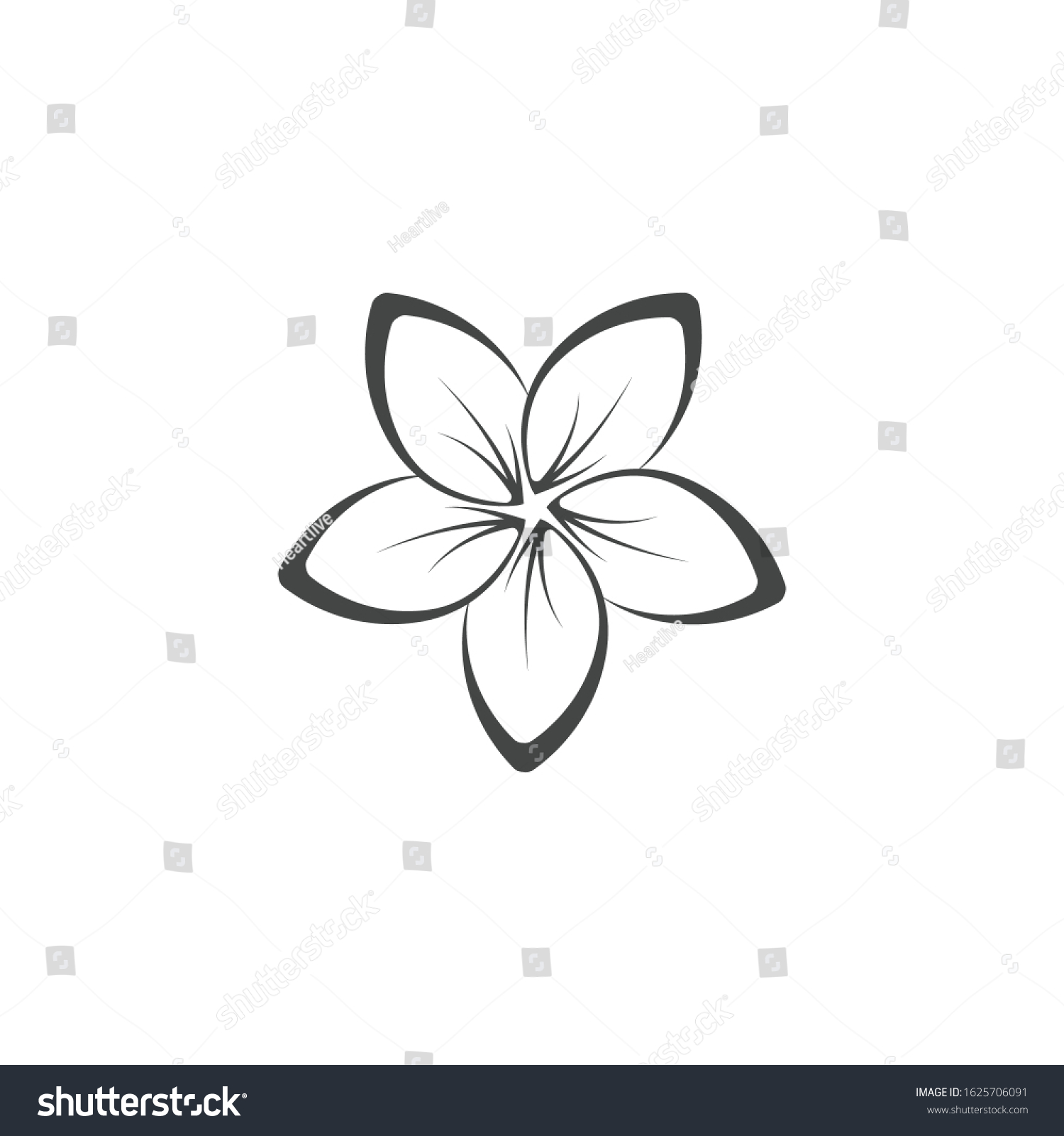 Plumeria Logo Template Vector Symbol Nature Stock Vector (Royalty Free ...