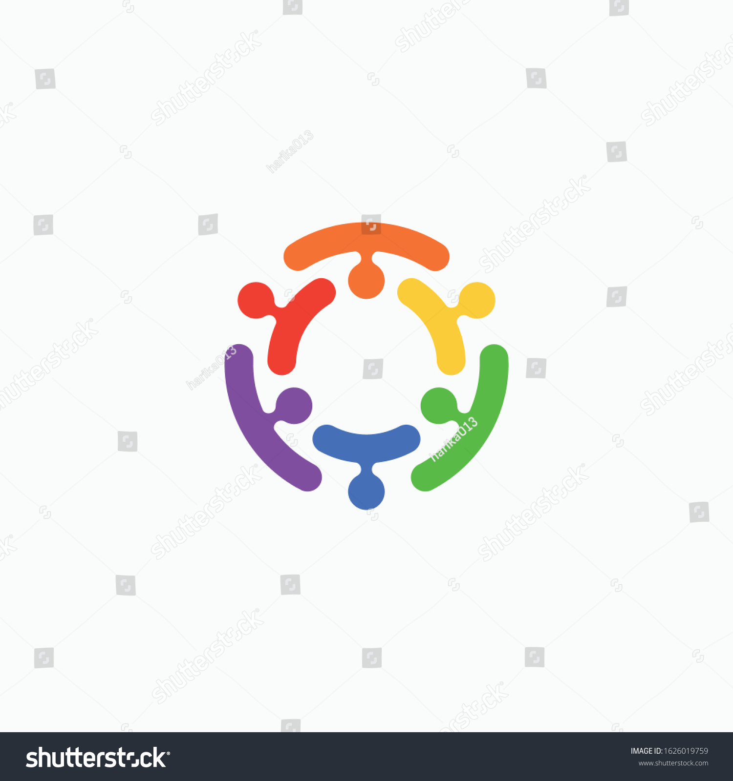 Global Community Logo Icon Elements Template Stock Vector (Royalty Free ...