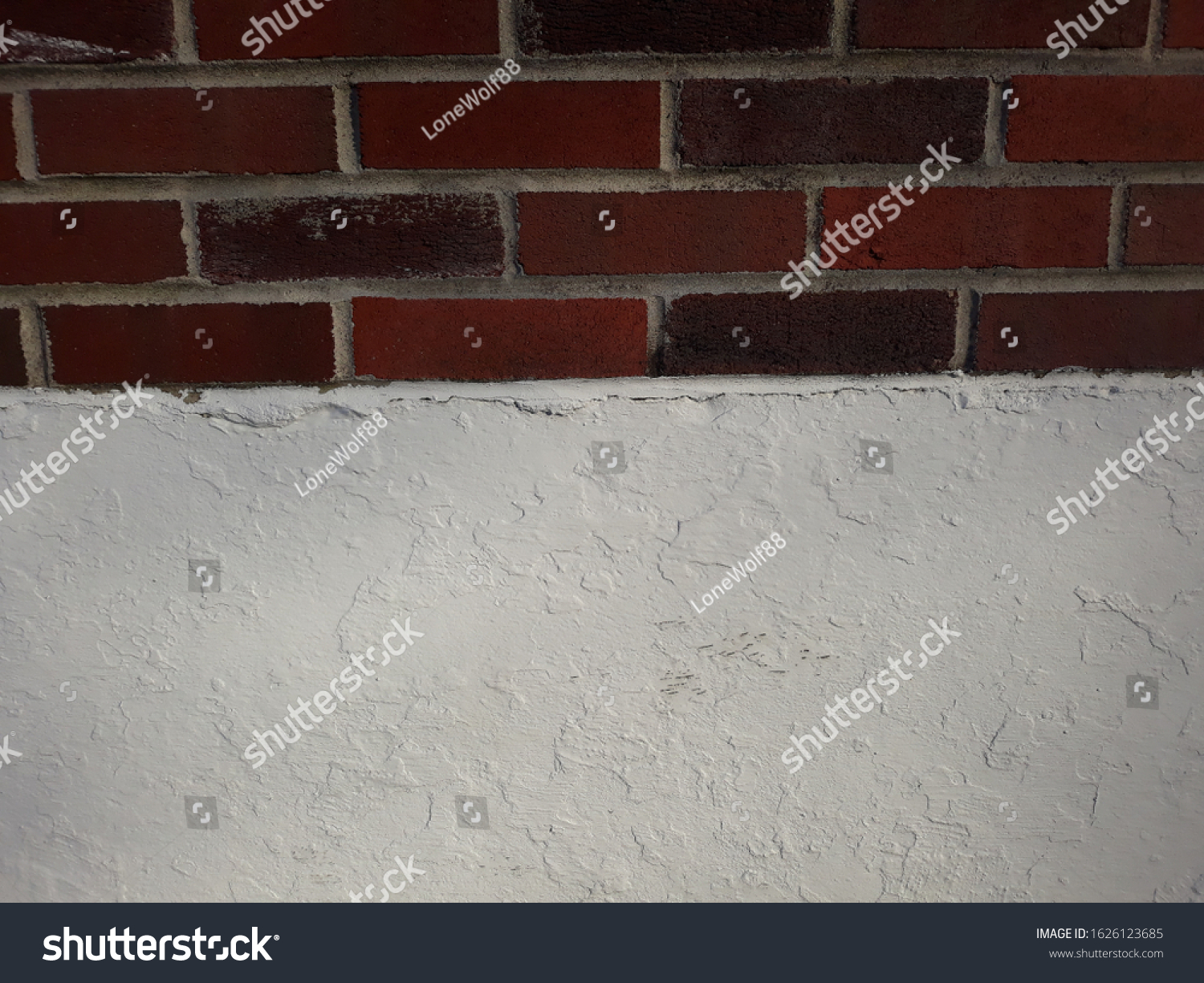 Stylish Halfandhalf Picture Stone Brick Textures Stock Photo 1626123685 ...