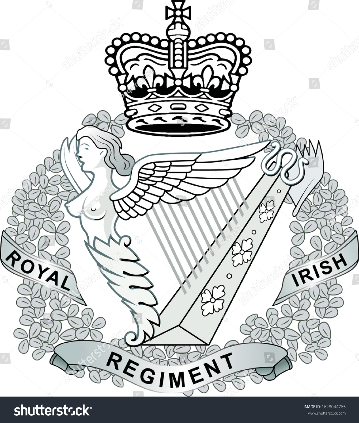 Royal Irish Regiment Vector Logo Stock Vector (Royalty Free) 1628044765 ...