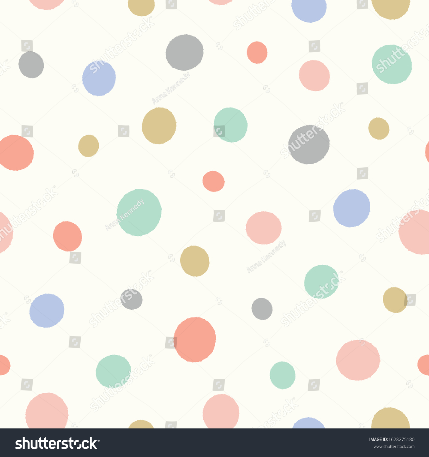 Dot Pattern Pastel Colours Fun Textured Stock Vector (Royalty Free ...