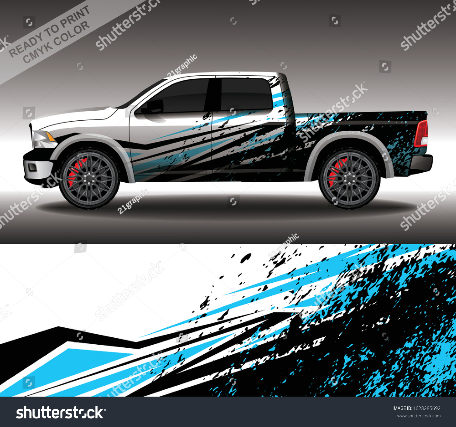 Car Wrap Decal Design Vector Custom Stock Vector (Royalty Free ...