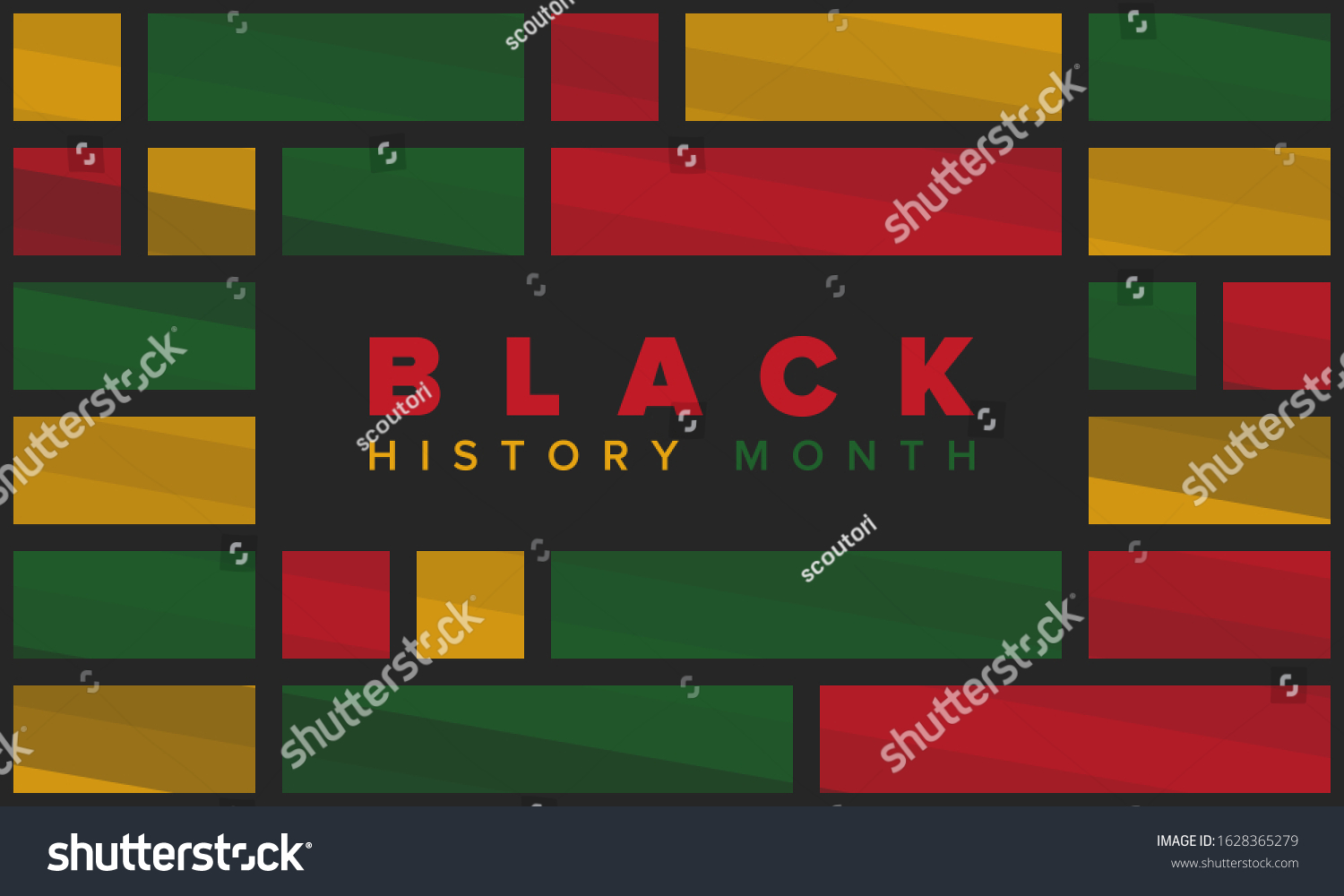 Black History Month African American History Stock Vector (Royalty Free ...