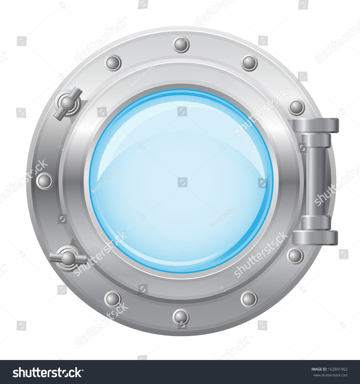 Boat Porthole Vector Illustration Isolated On Stock Vector (Royalty ...