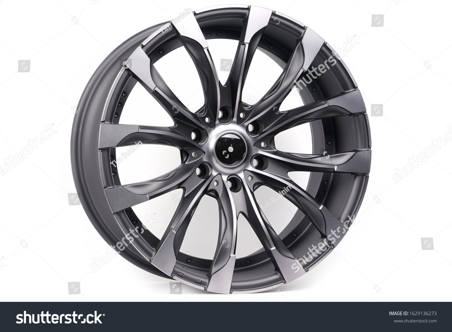 Alloy Wheel Dark Gray Color Isolated Stock Photo 1629136273 | Shutterstock