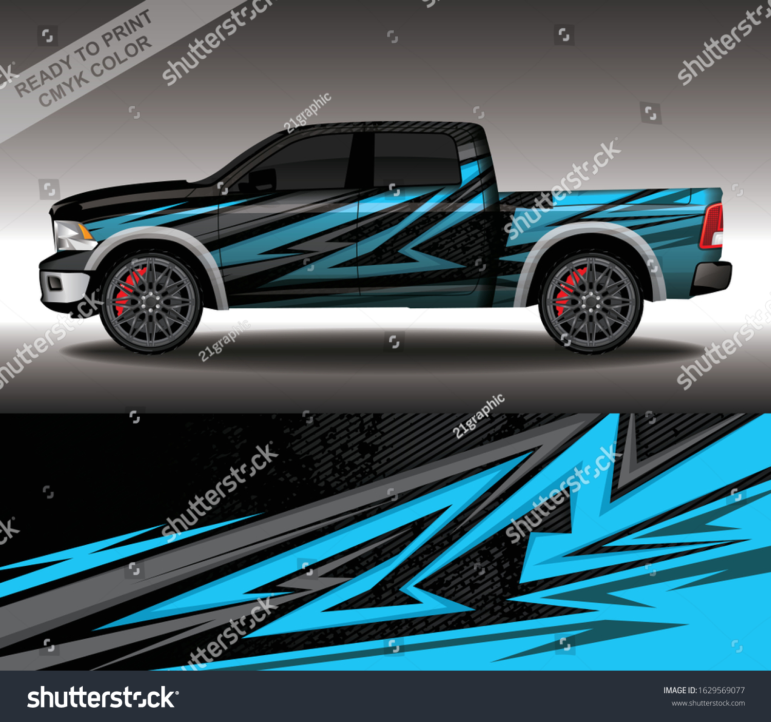 Car Wrap Decal Design Vector Custom Stock Vector (Royalty Free ...