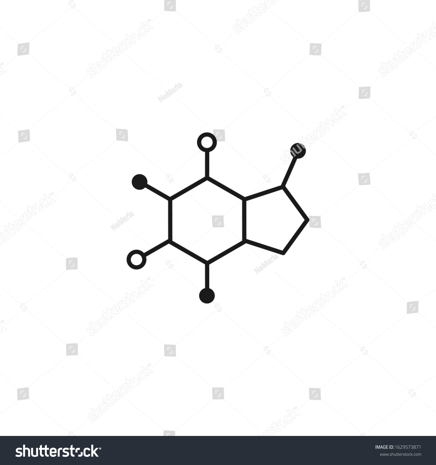 Caffeine Molecular Structure Good Morning Chemical Stock Vector ...