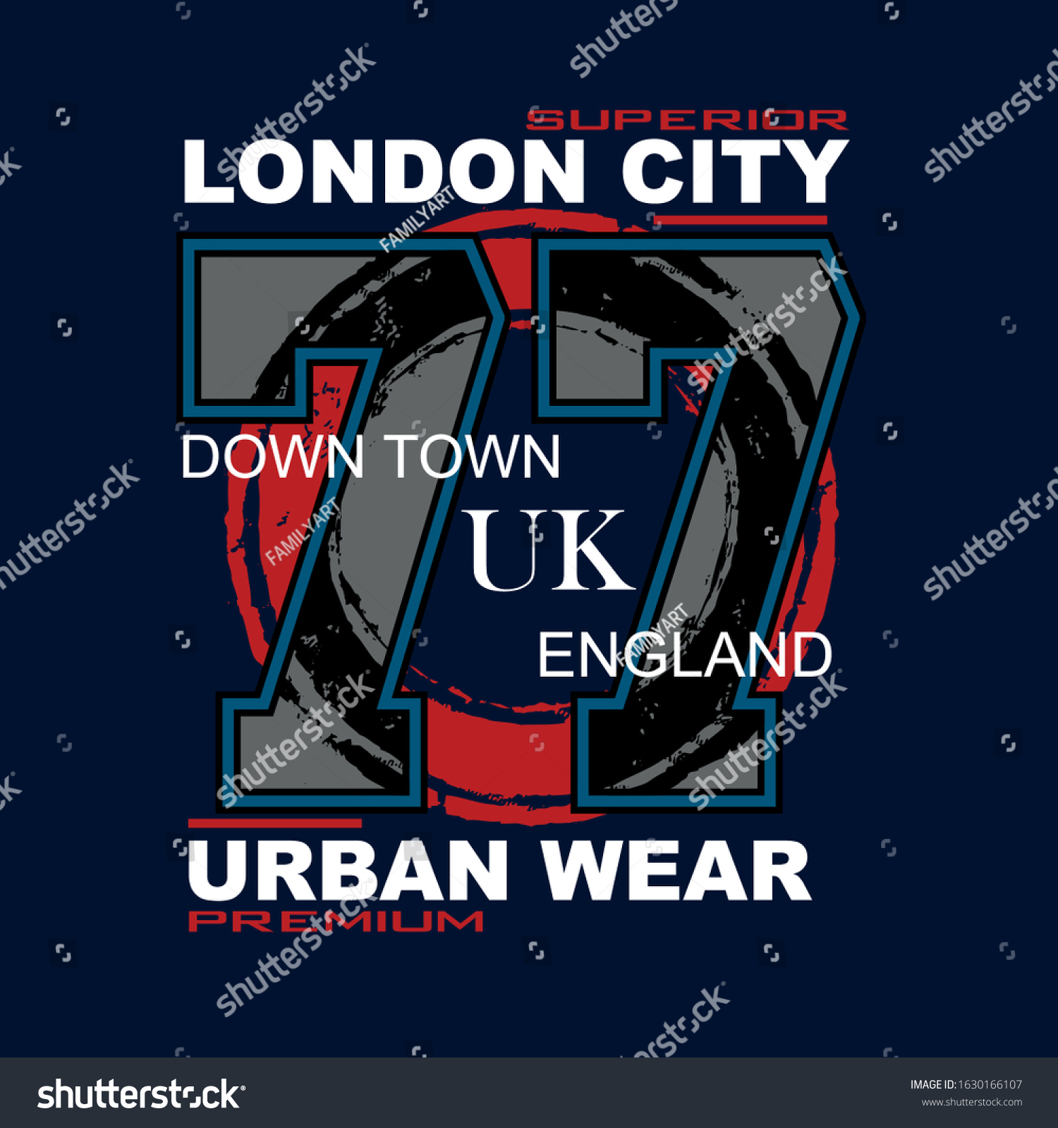 London Urban City Typography Graphic T Stock Vector (Royalty Free ...