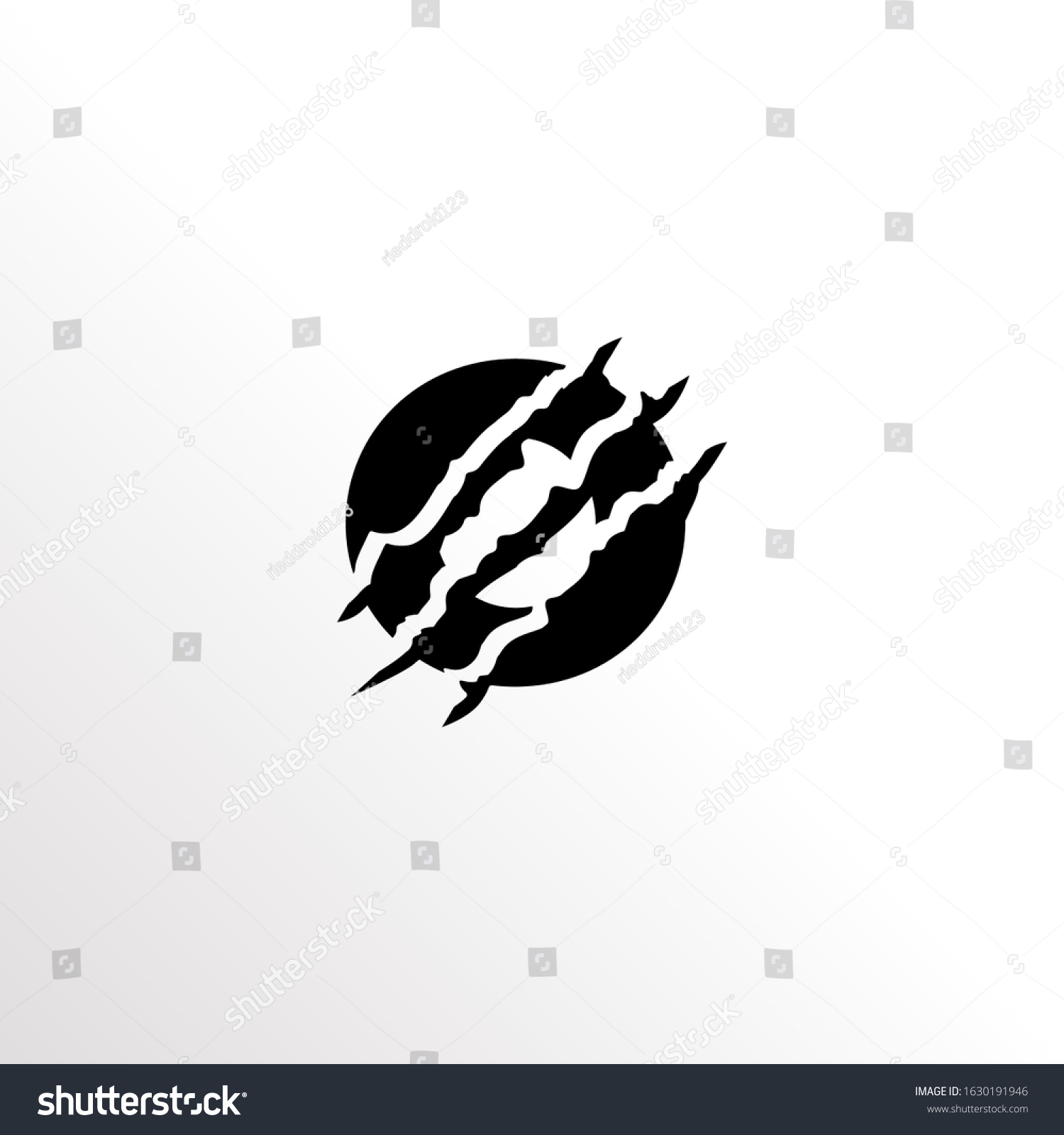 Initial Letter O Claw Scratch Logo Stock Vector (Royalty Free ...