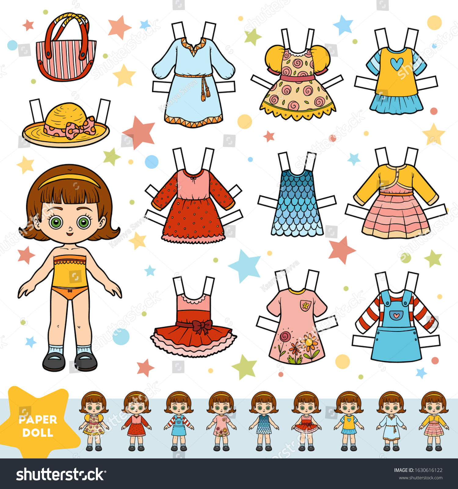 paper cartoon doll