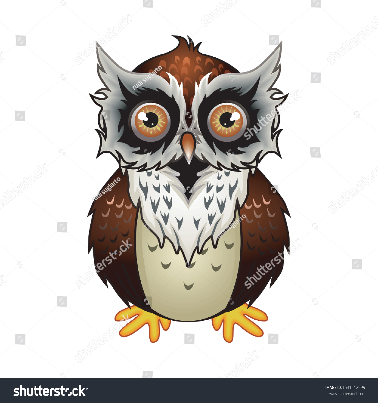 Owl Clipart Education Illustration Book Cover Stock Vector (Royalty ...