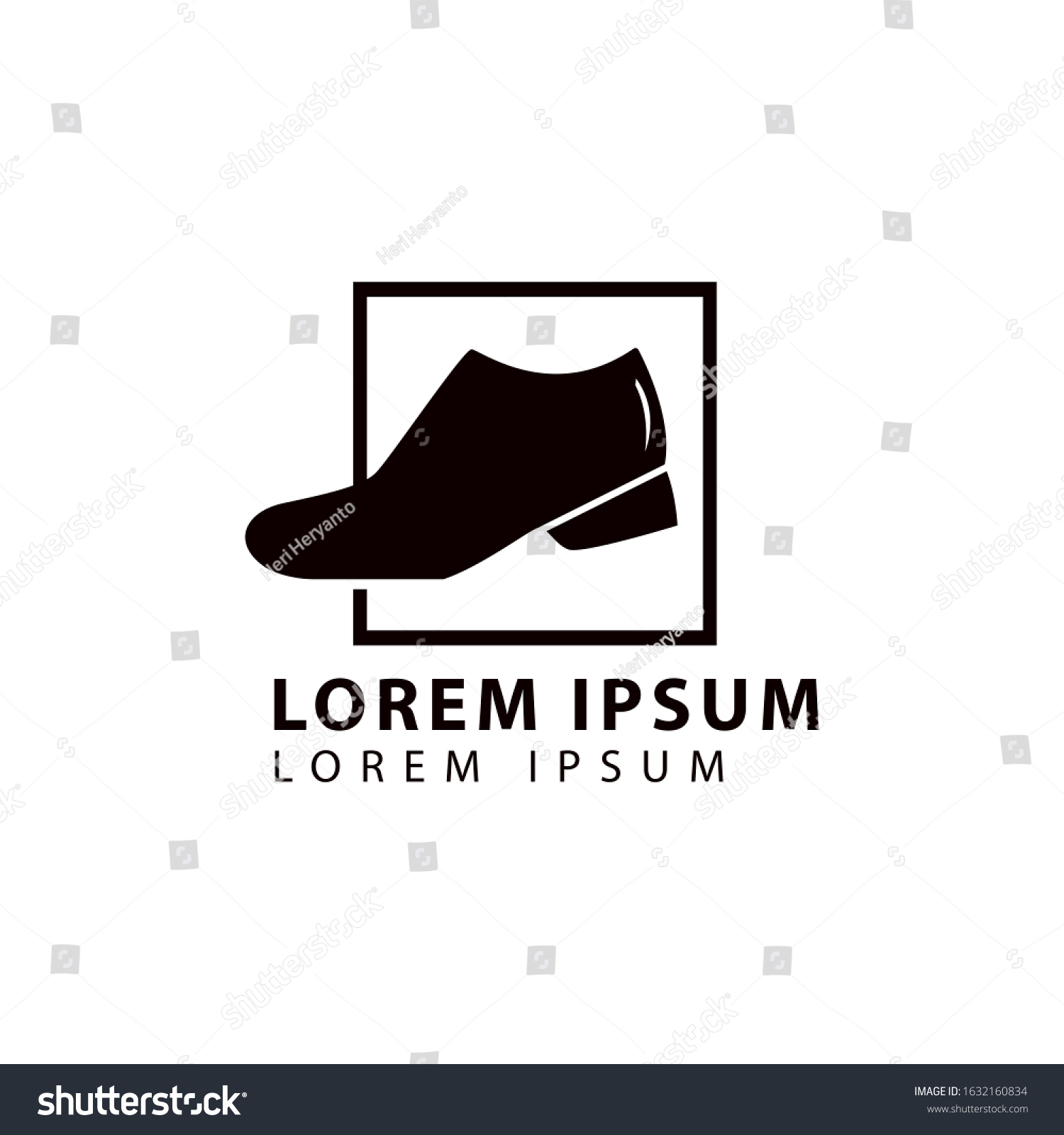 Man Shoes Logo Vector Illustration Man Stock Vector (Royalty Free ...