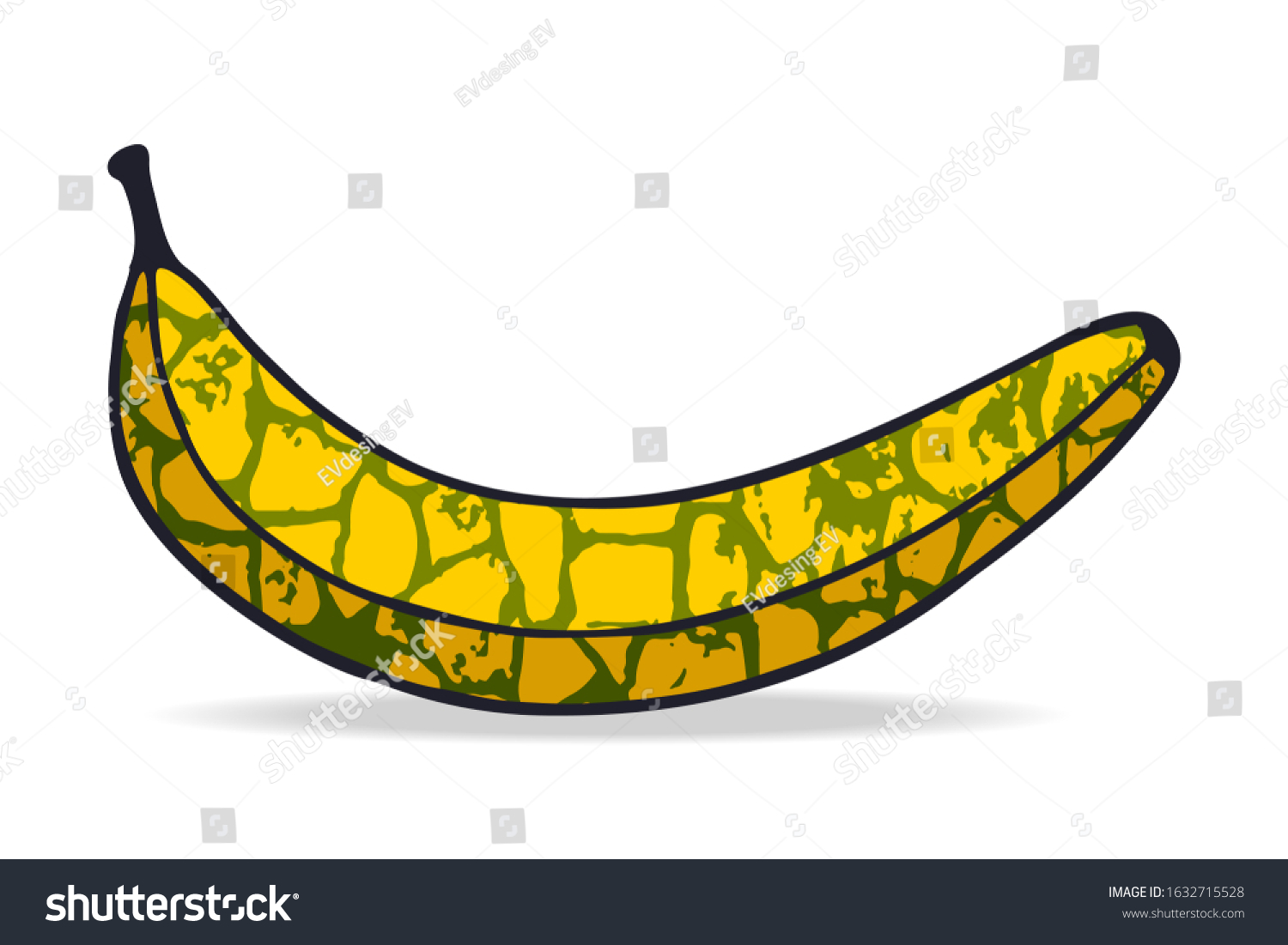 Banana Fruit Eps Vector Stock Illustration Stock Vector Royalty Free Shutterstock