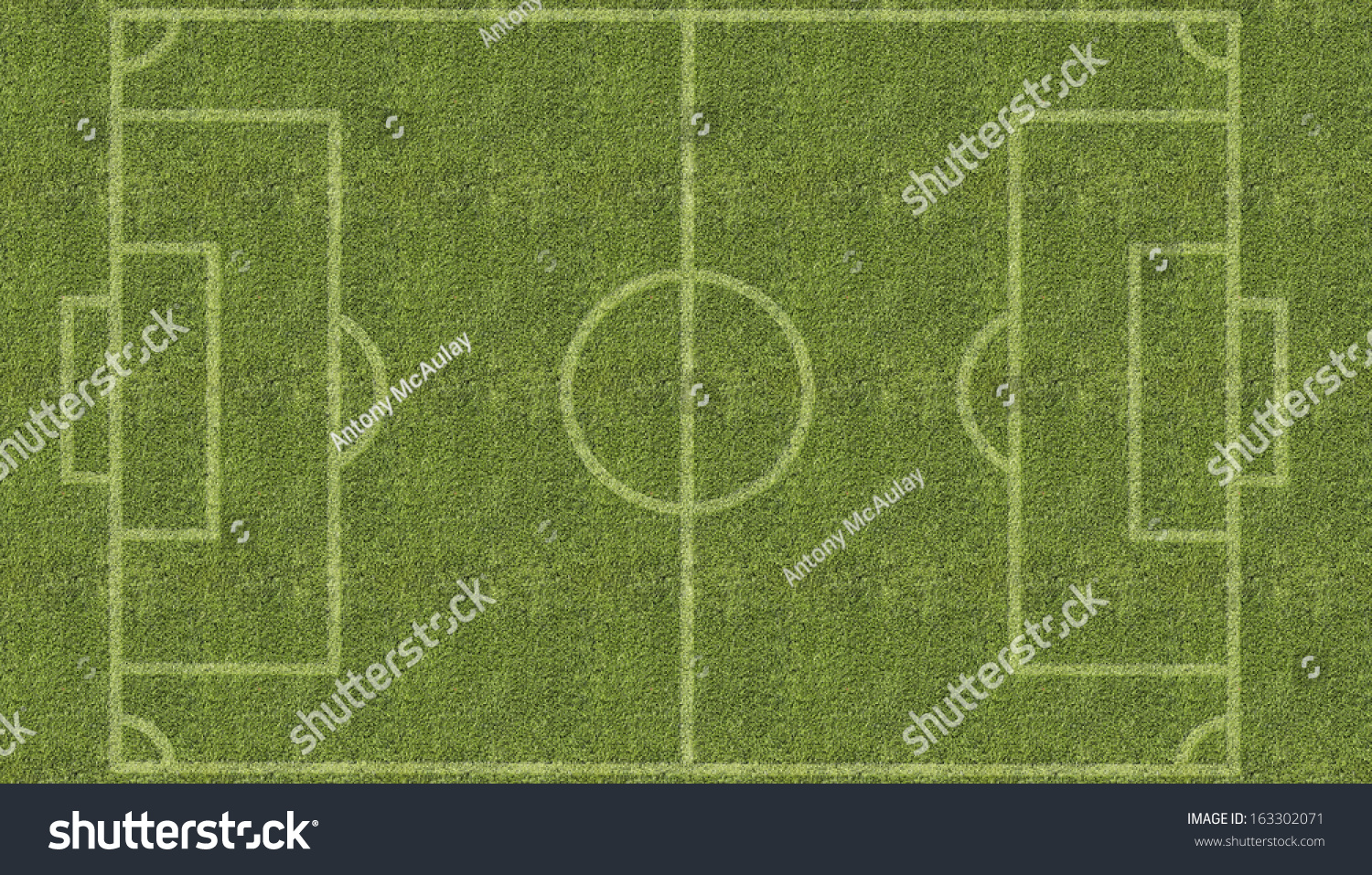 Overhead View Football Soccer Pitch White Stock Illustration 163302071 ...