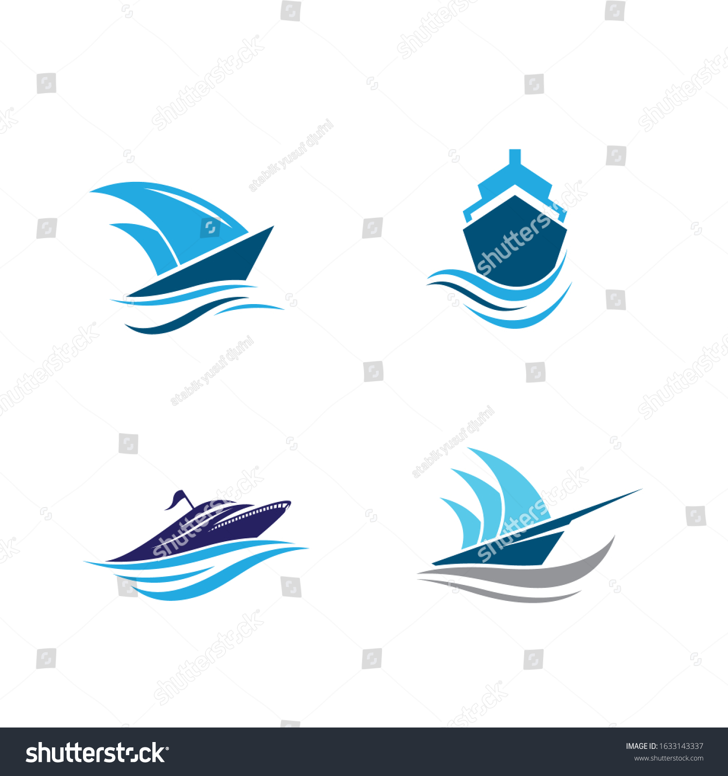 Cruise Ship Symbol Vector Icon Illustration Stock Vector (royalty Free 