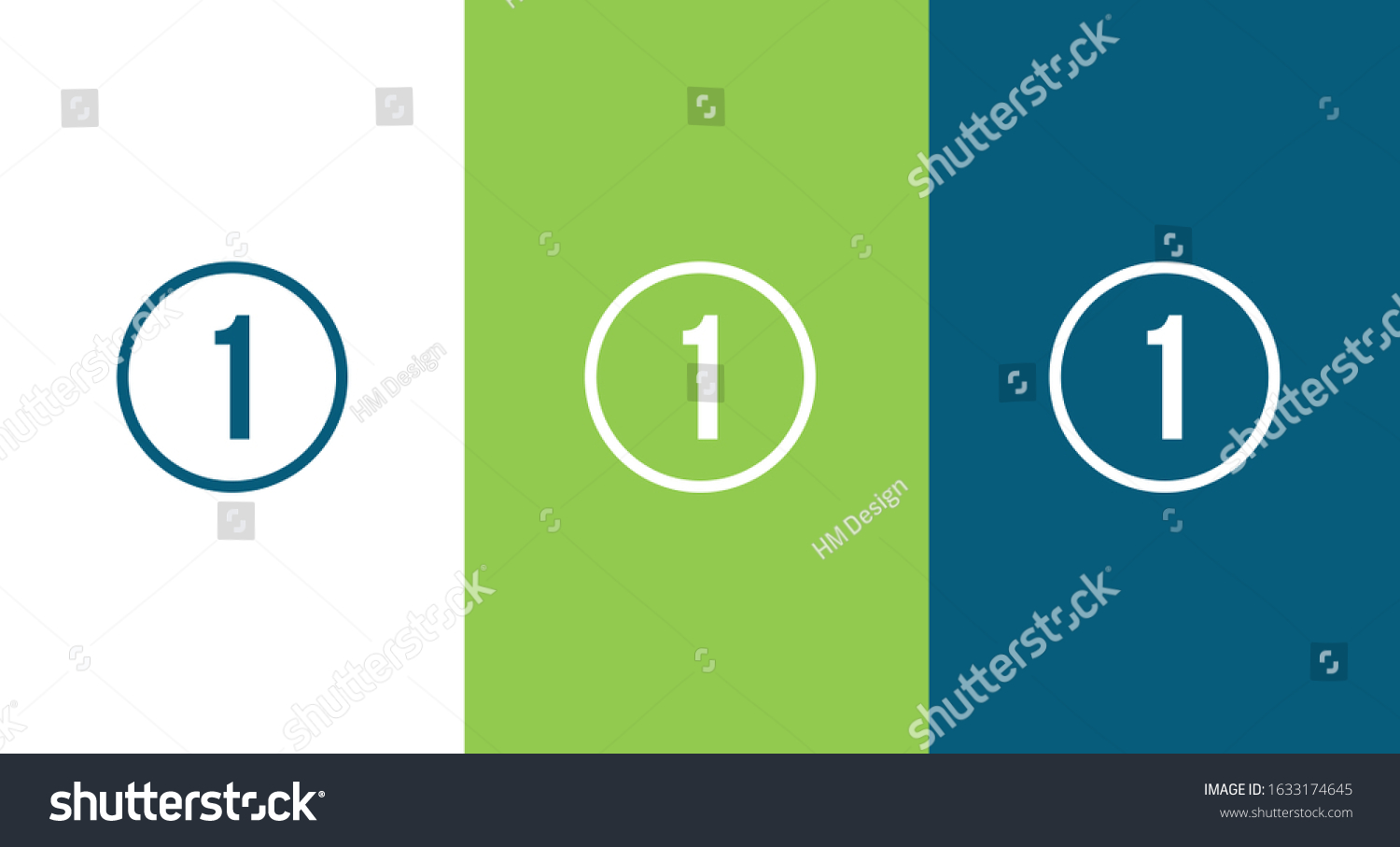 Number 1 Icon Illustration Isolated Vector Stock Vector (Royalty Free
