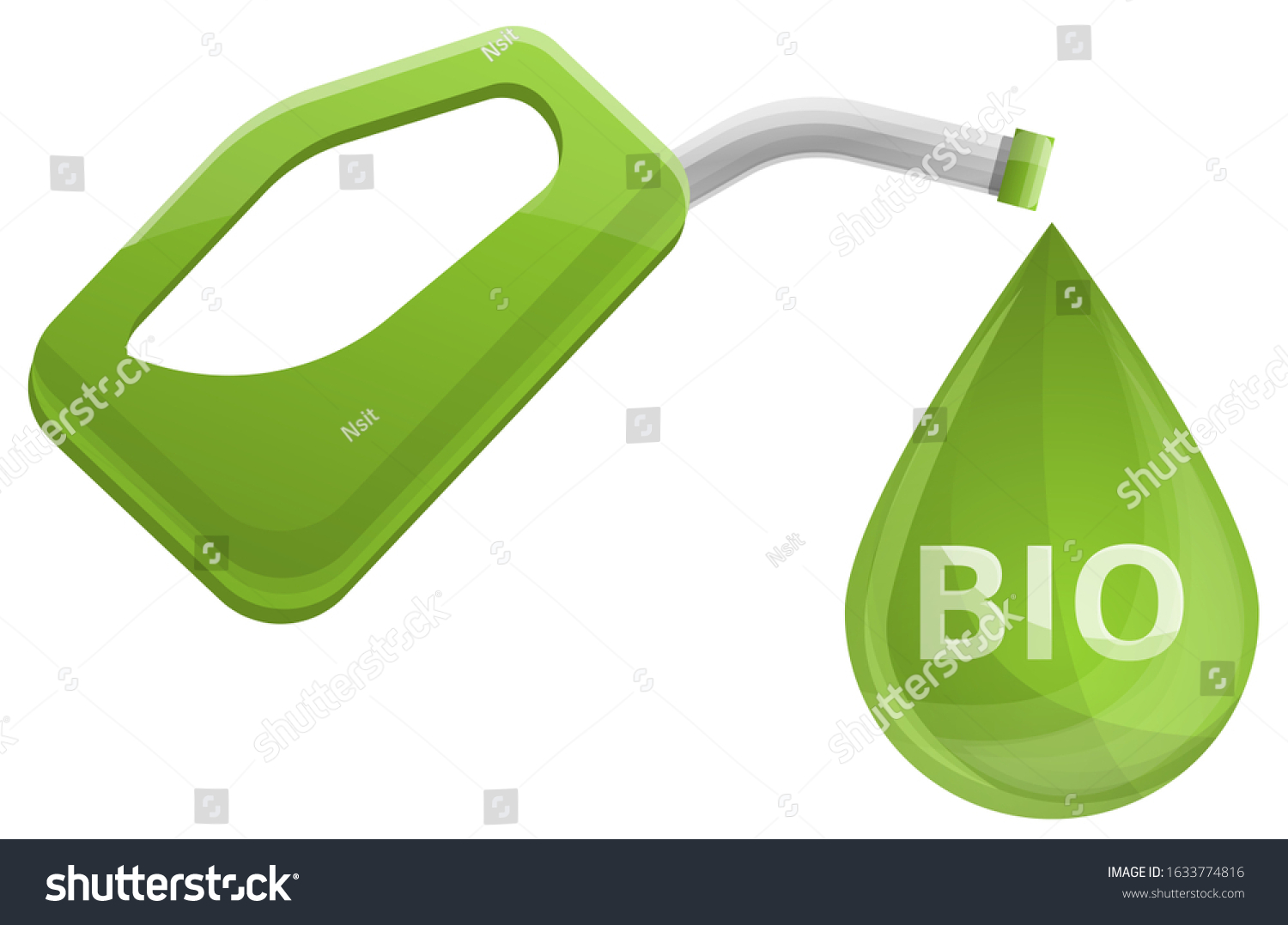 Biofuel Concept Cartoon Illustration Biofuel Vector Stock Vector ...