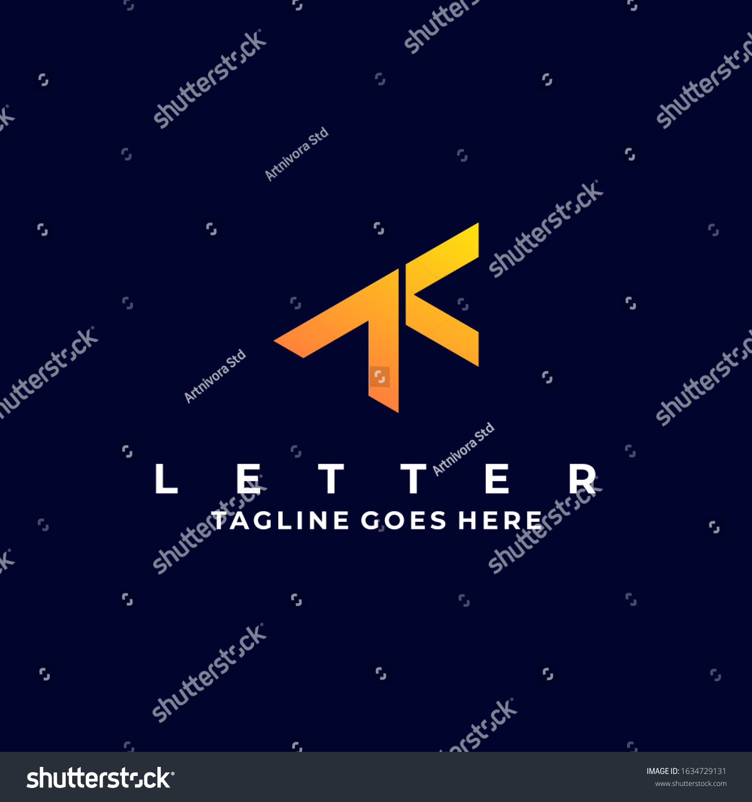 Vector Logo Illustration Abstract Letter T Stock Vector (Royalty Free ...