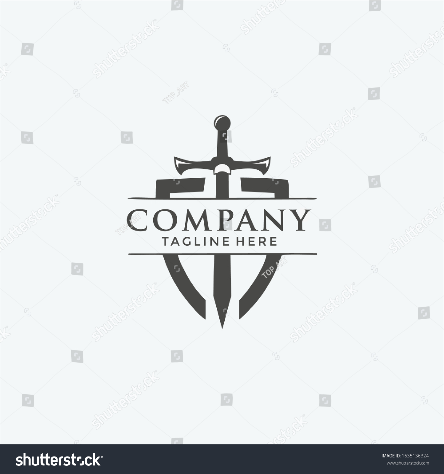 Stylized Black Metal Battle Sword Vector Stock Vector (Royalty Free ...