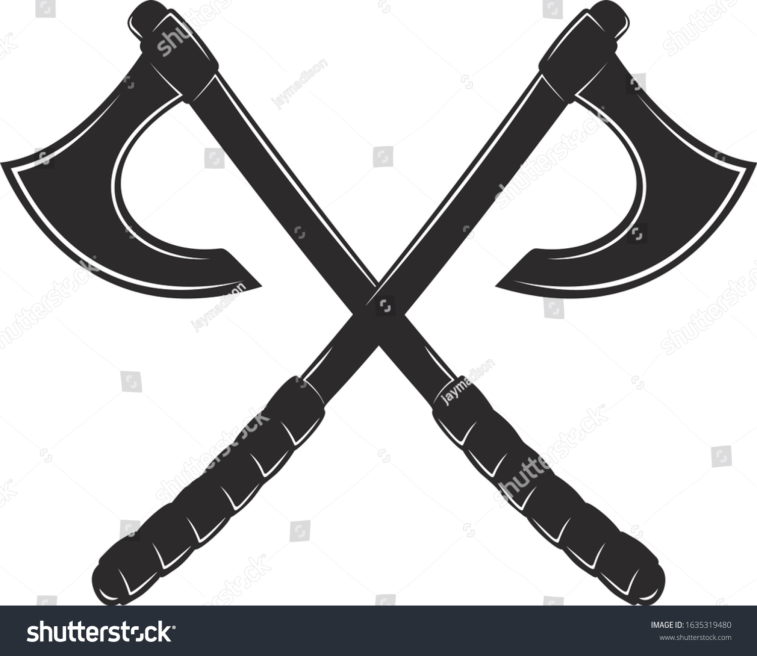 War Axe Executioner Axe Viking Battle Stock Vector (Royalty Free ...