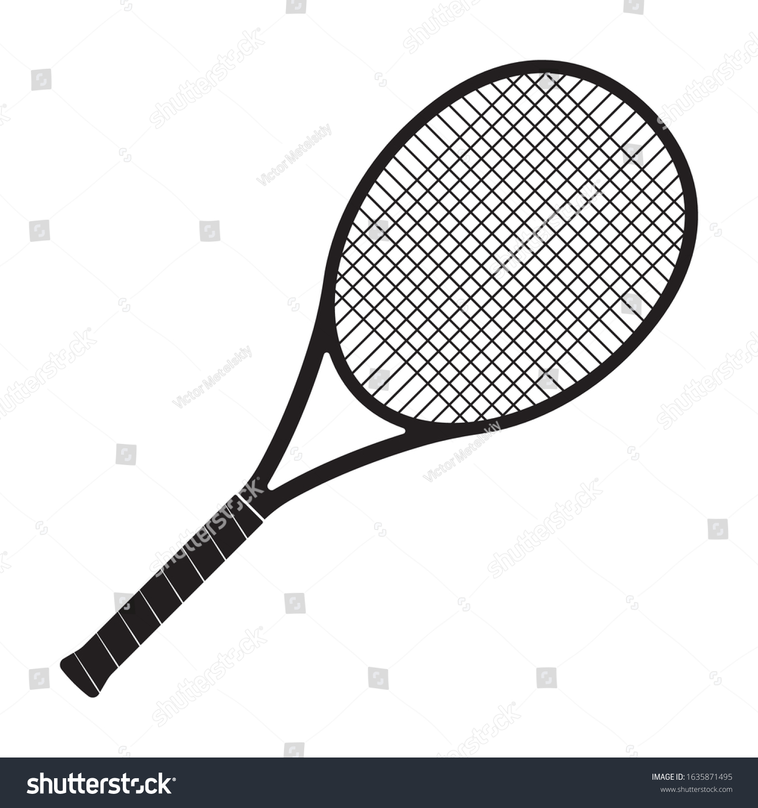 Нарисовать теннисную ракетку карандашом