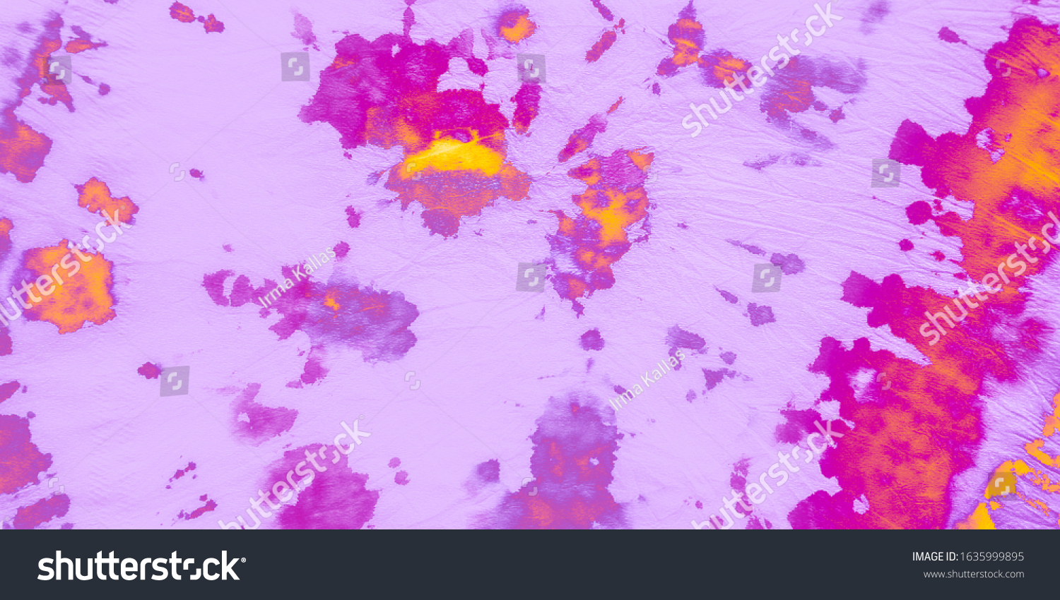 Bright Orange Tie Dye Pattern On Stock Illustration 1635999895 ...