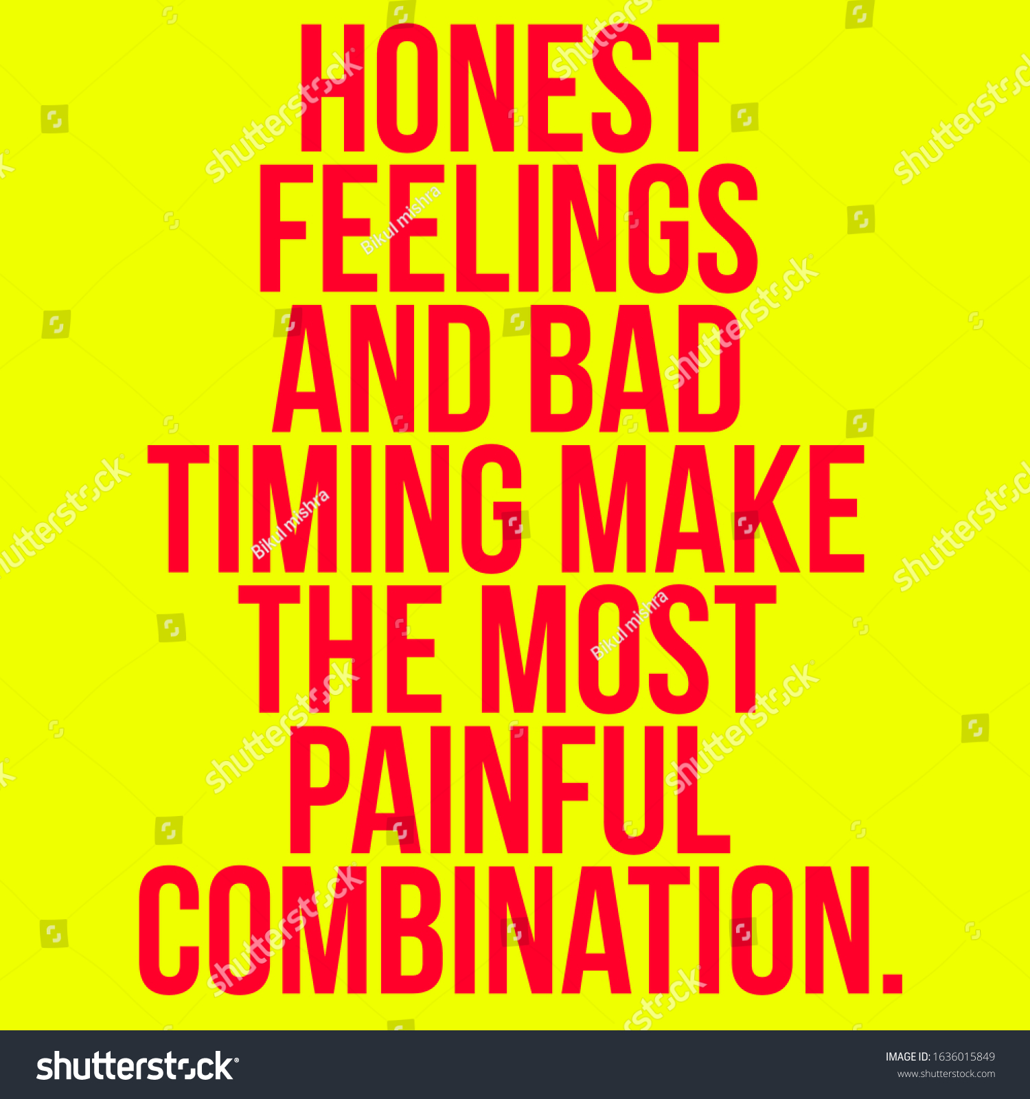 inspirational-quote-honest-feelings-bad-timing-stock-illustration