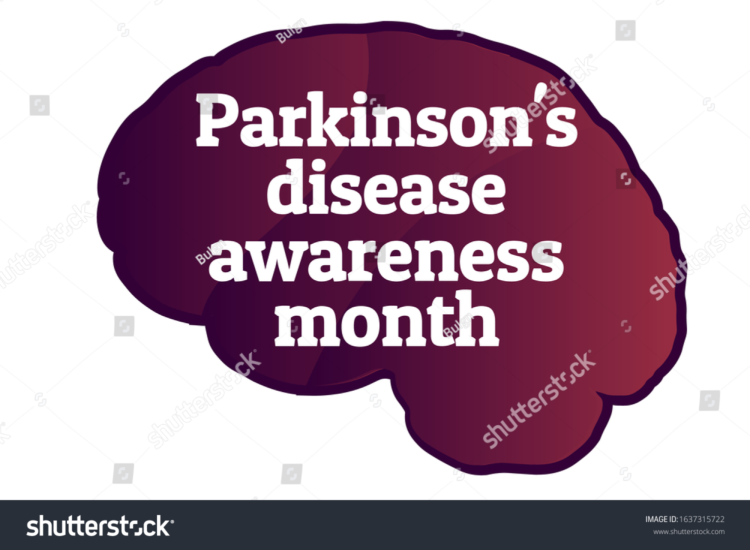 April Parkinsons Disease Awareness Month Template Stock Vector Royalty Free 1637315722