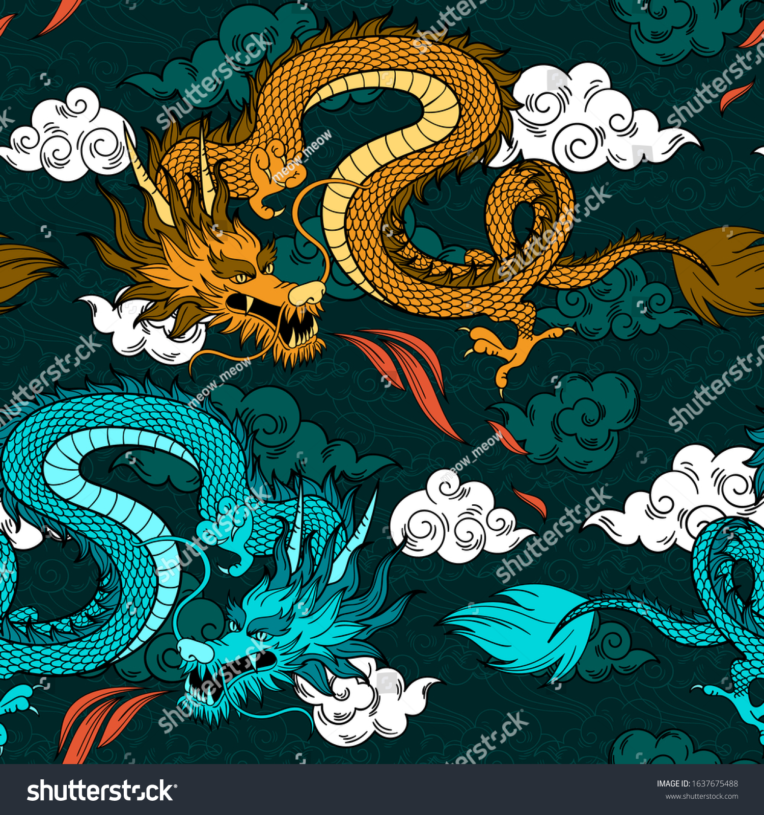 Китайский дракон текстура