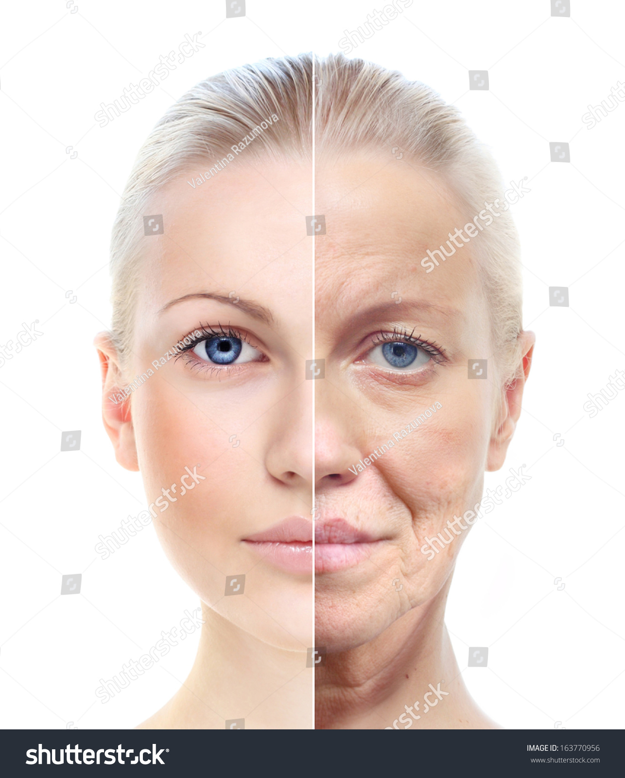 Womans Portrait Isolated On White 2060 Stock Photo 163770956 | Shutterstock