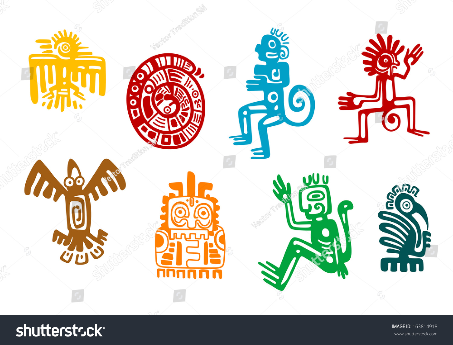 Логотип солнце ацтеков