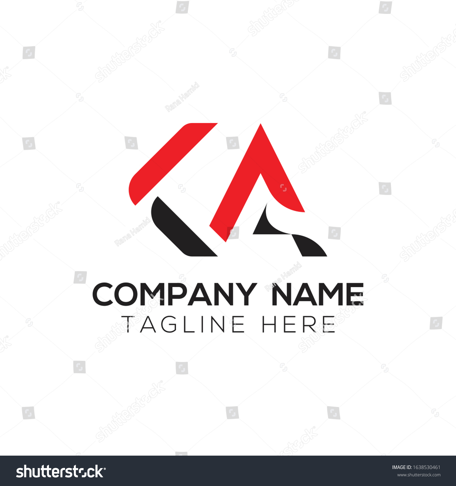 Linked Letter Ka Logo Design Vector Stock Vector (Royalty Free ...