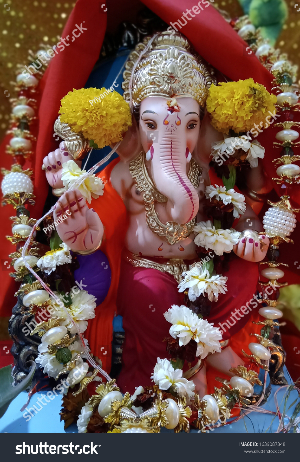 Ganpati Bapa Ganesha Shree Ganesh God Stock Photo 1639087348 | Shutterstock