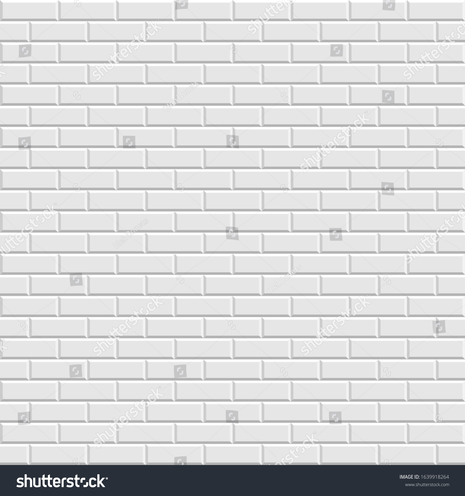 White Brick Wall Seamless Background Modern Stock Vector (Royalty Free ...