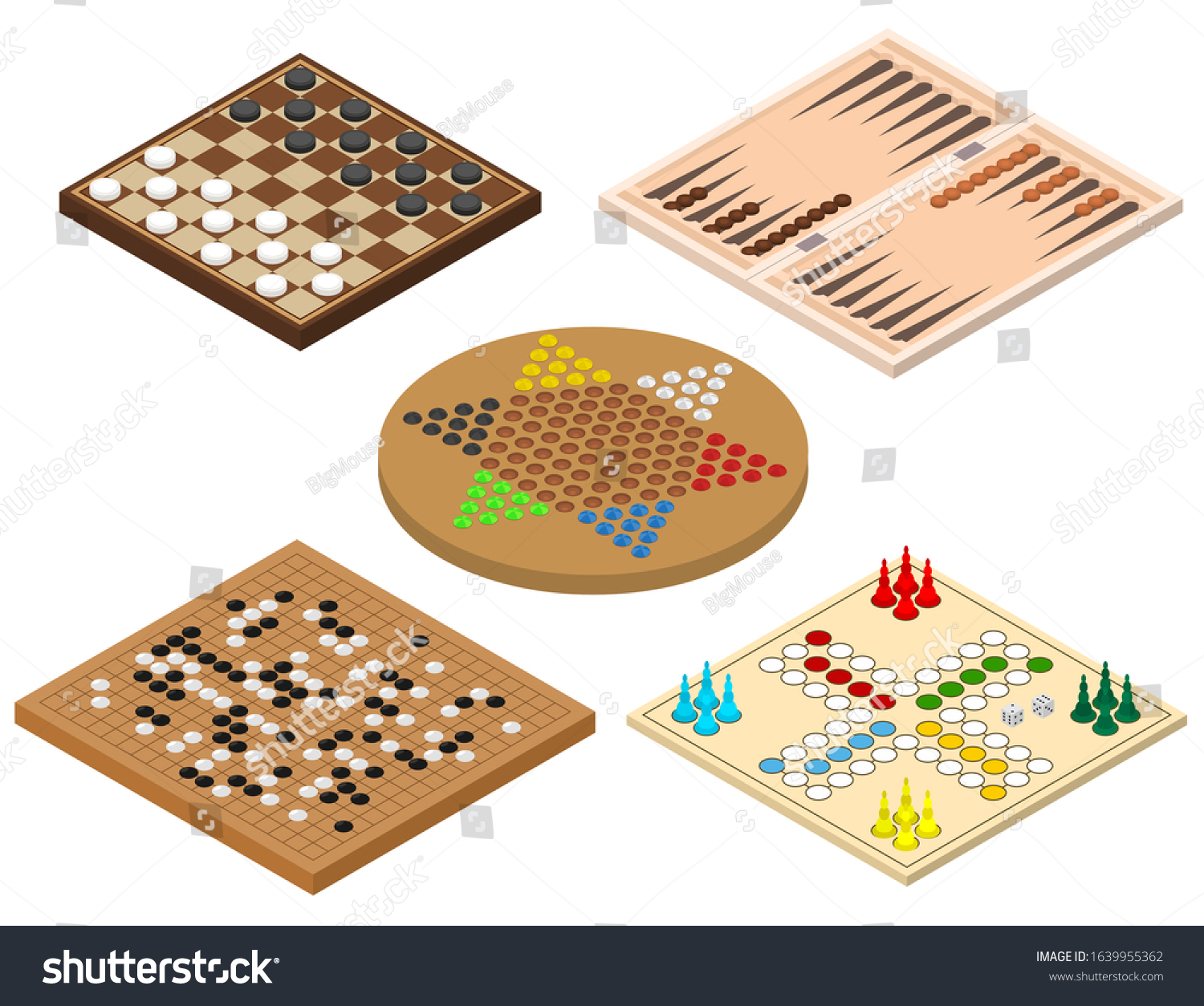 Board Games Sign 3d Icon Set Stock Vector (Royalty Free) 1639955362 ...