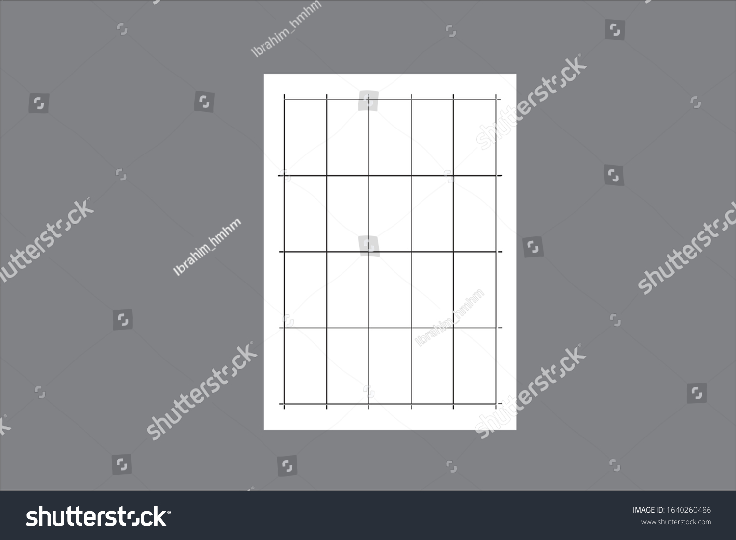 Montage Business Card Crop Marks Stock Vector (Royalty Free) 1640260486