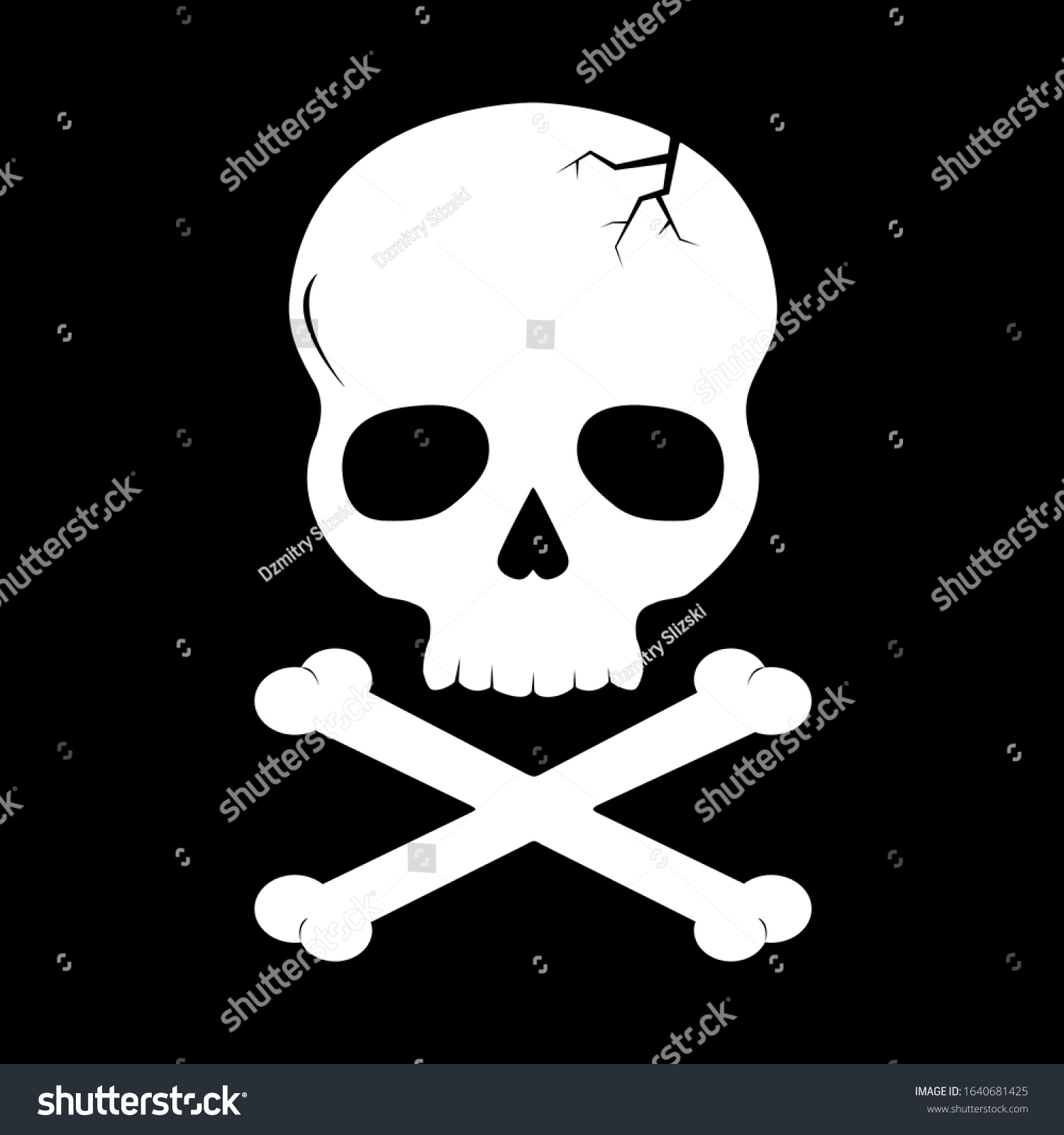 Jolly Roger Vector Abstract Illustration Stock Vector (Royalty Free ...