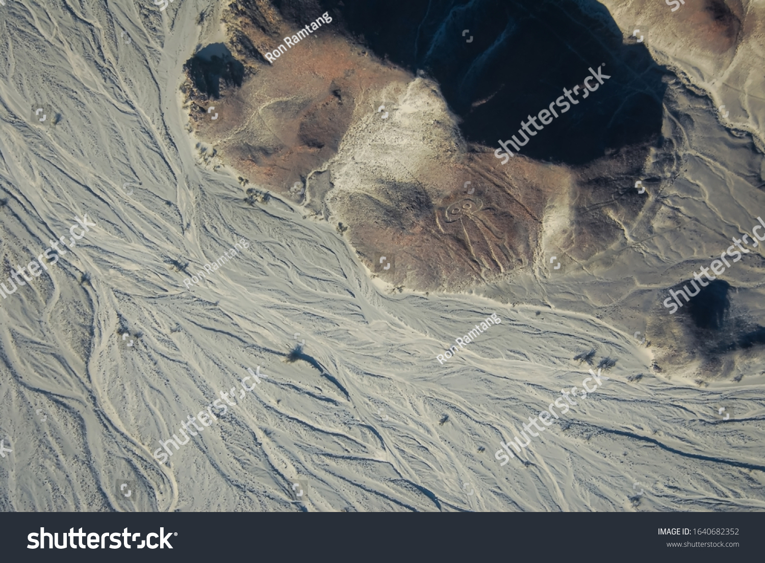 Spaceman Owl Man Astronaut Nazca Lines Stock Photo 1640682352 