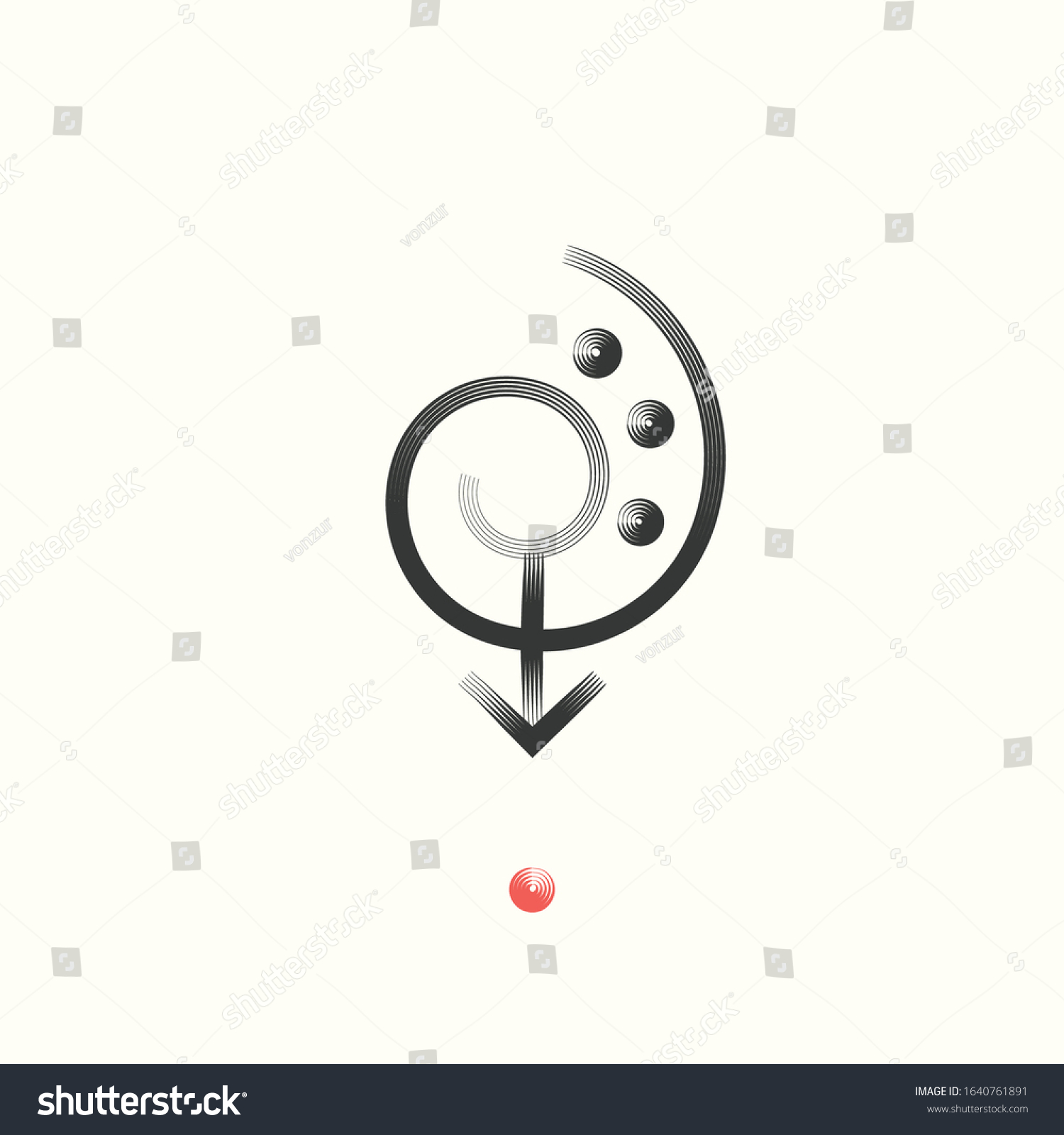 Sigil Poster Based On Ancient Chinese Stock Vector (Royalty Free ...