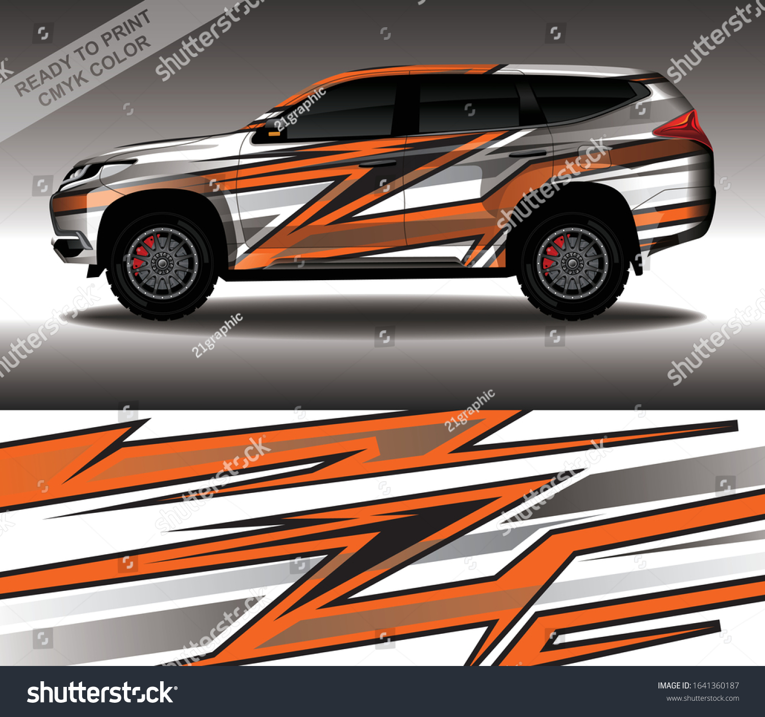 Car Wrap Decal Design Vector Custom Stock Vector (Royalty Free ...